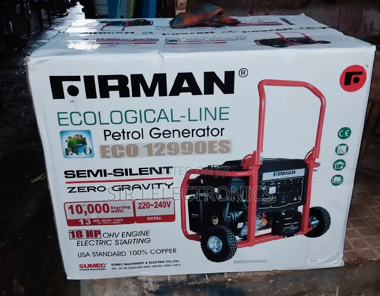 10kva Sumec Firman Generator 100% Copper Coil (Eco 12990es)