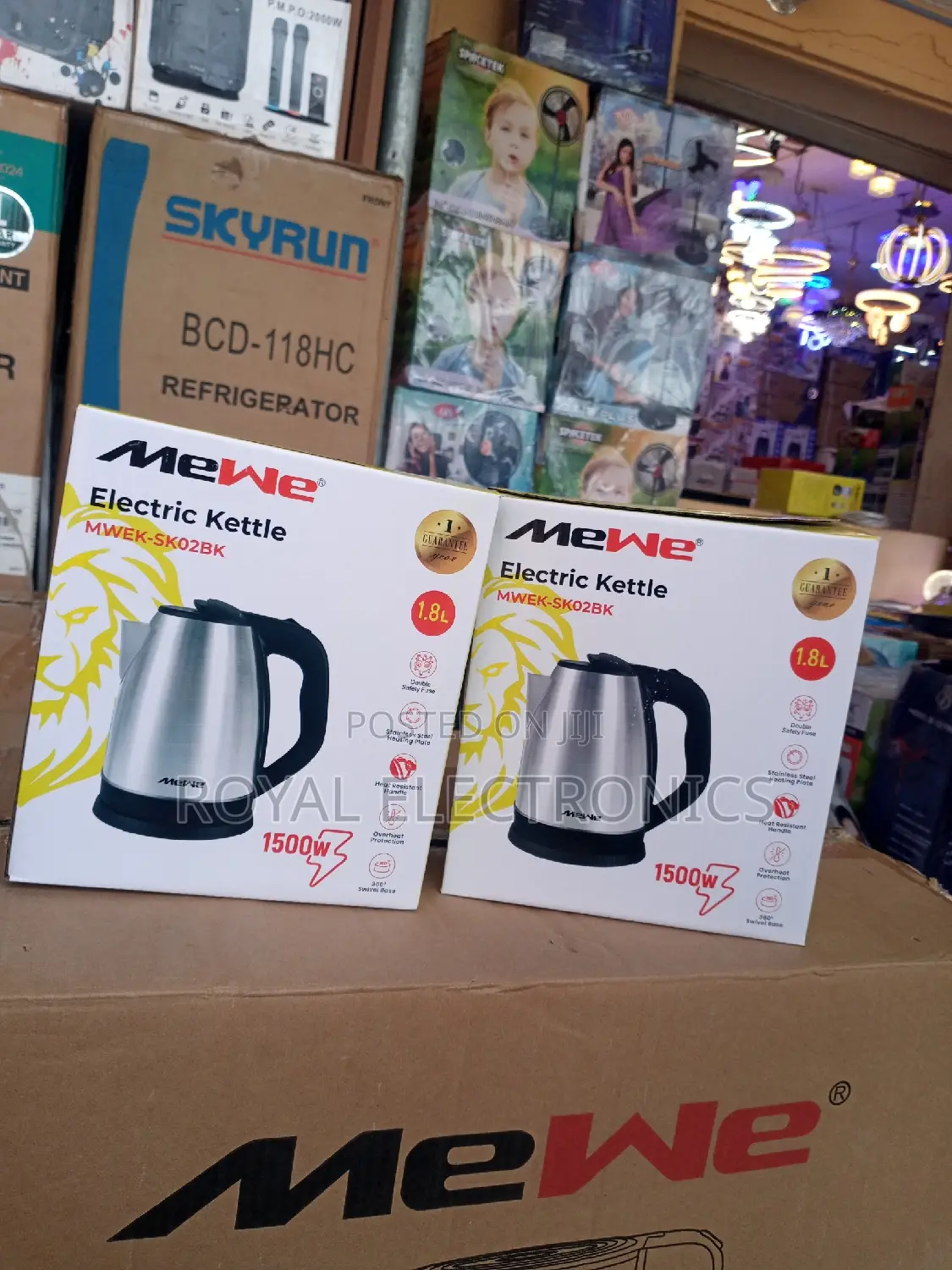 Powerful Mewe(MWEK-Sk02bk) 1500w Electric Kettle