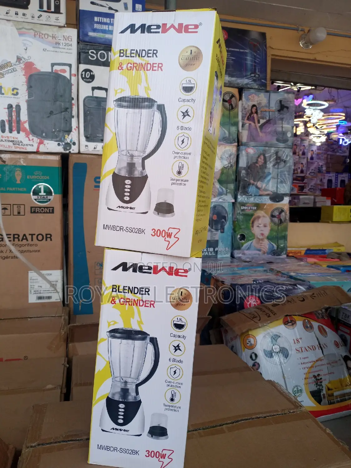 Mewe(MWBDR-Ss02bk) 300W Blender and Grinder
