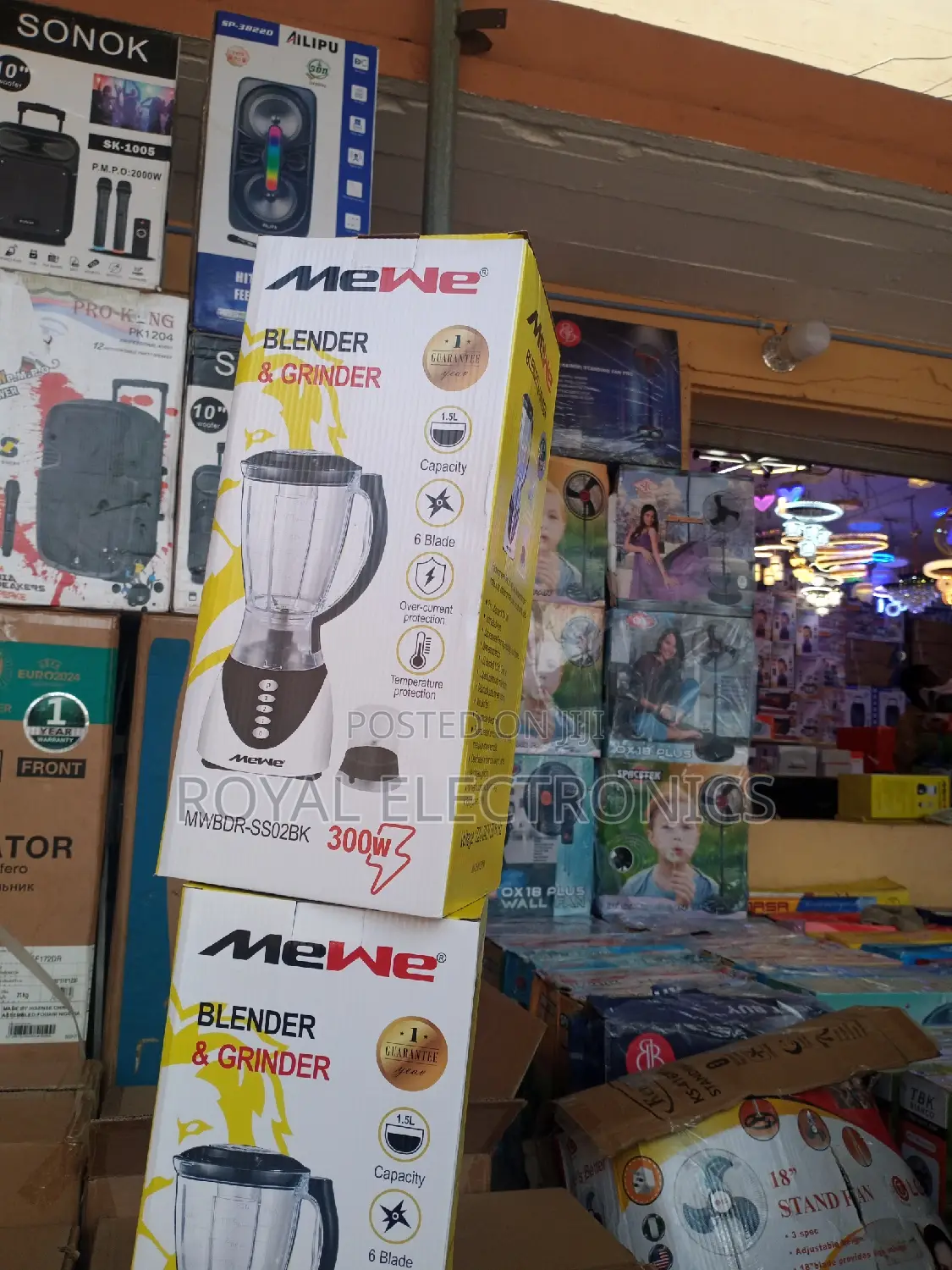 Mewe(MWBDR-Ss02bk) 300W Blender and Grinder
