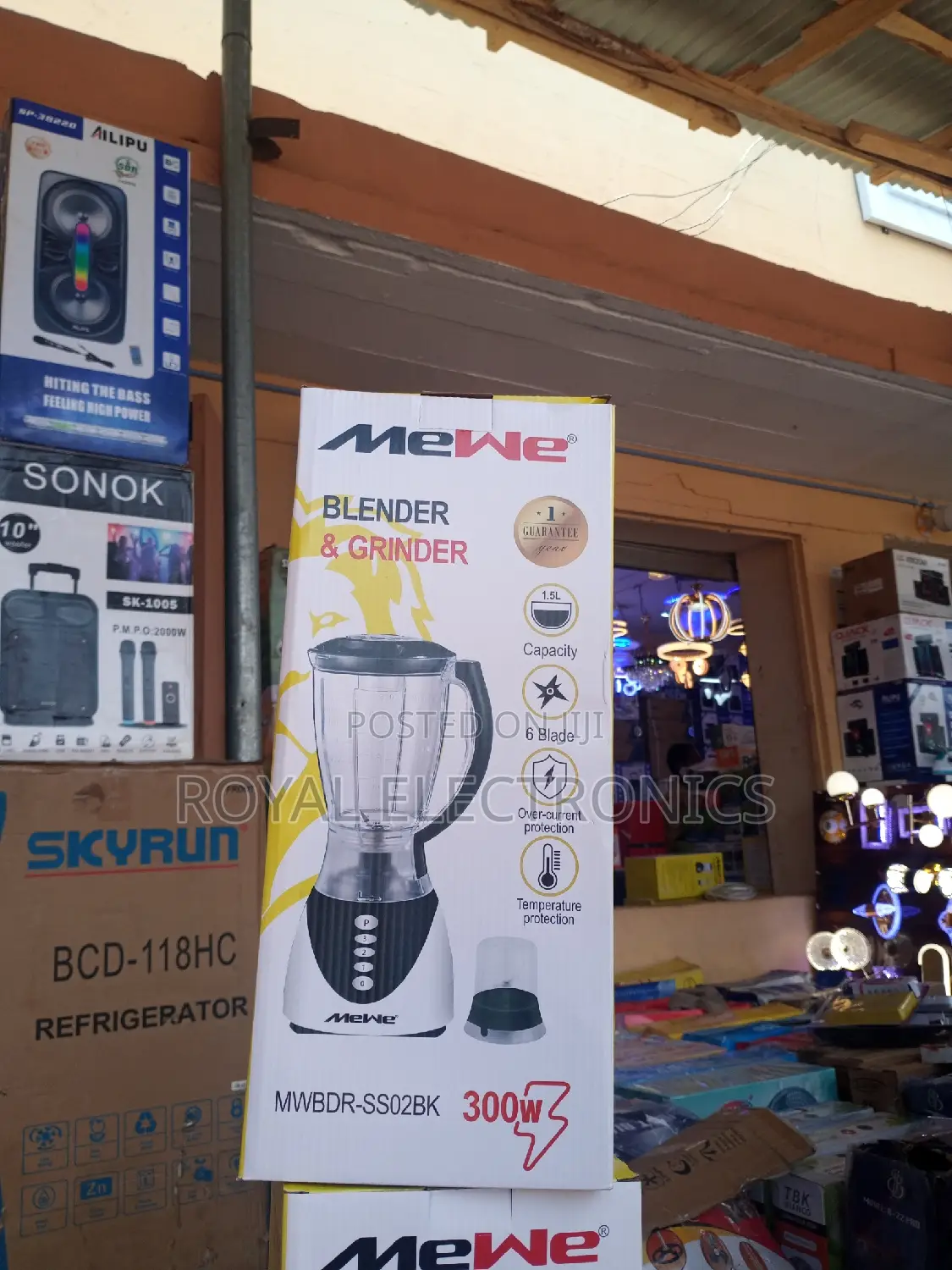 Classic Mewe(MWBDR-Ss02bk) 300W Blender and Grinder