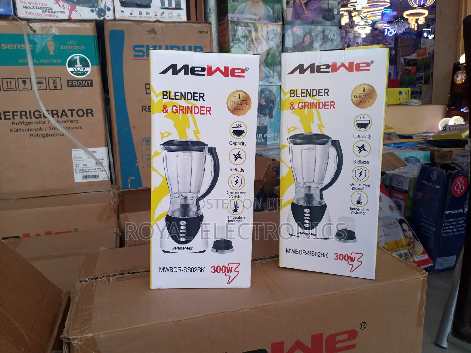 High Quality Mewe(MWBDR-Ss02bk) 300W Blender and Grinder