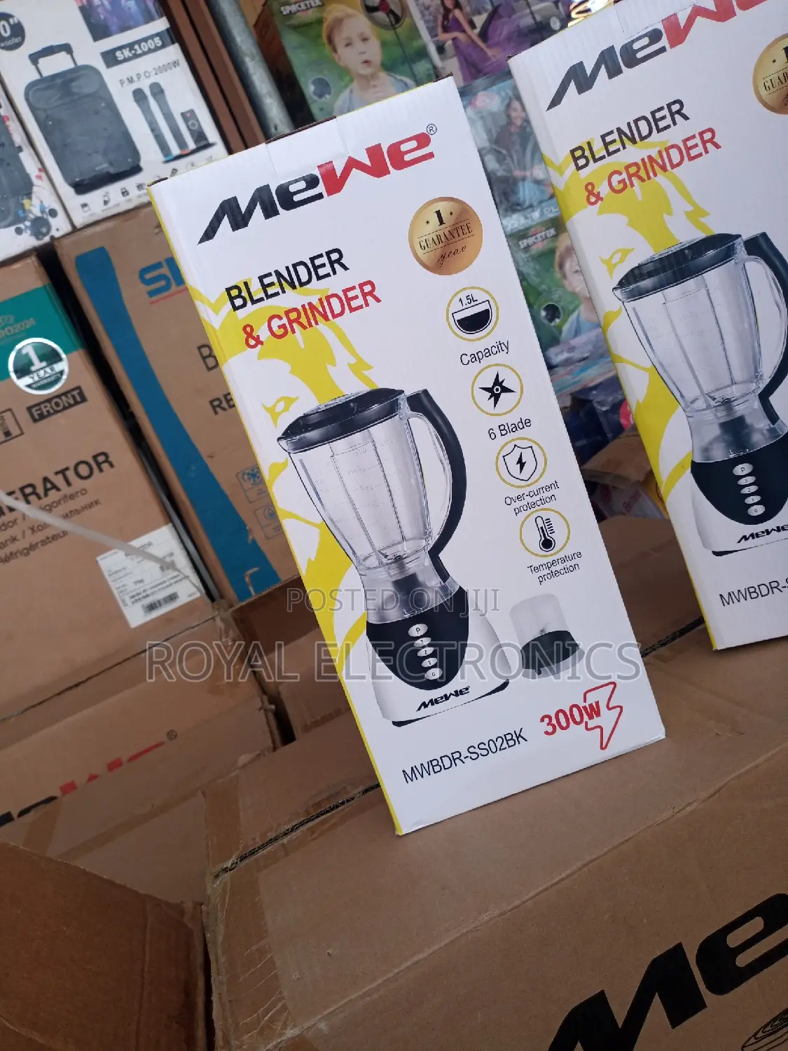 Top Quality Mewe(MWBDR-Ss02bk) 300W Blender and Grinder