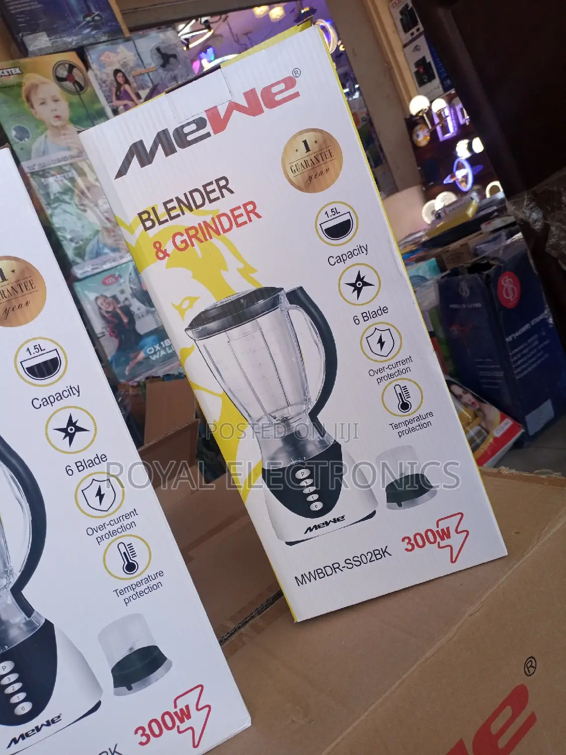 Top Quality Mewe(MWBDR-Ss02bk) 300W Blender and Grinder