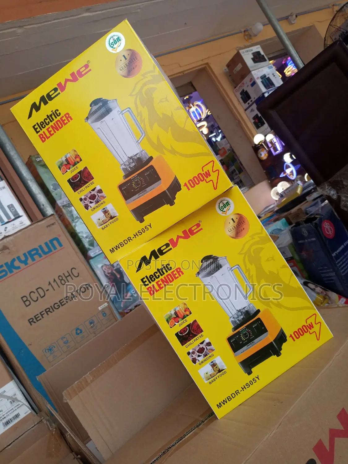 Mewe(MWBDR-Hs05y) 1000W Electric Blender
