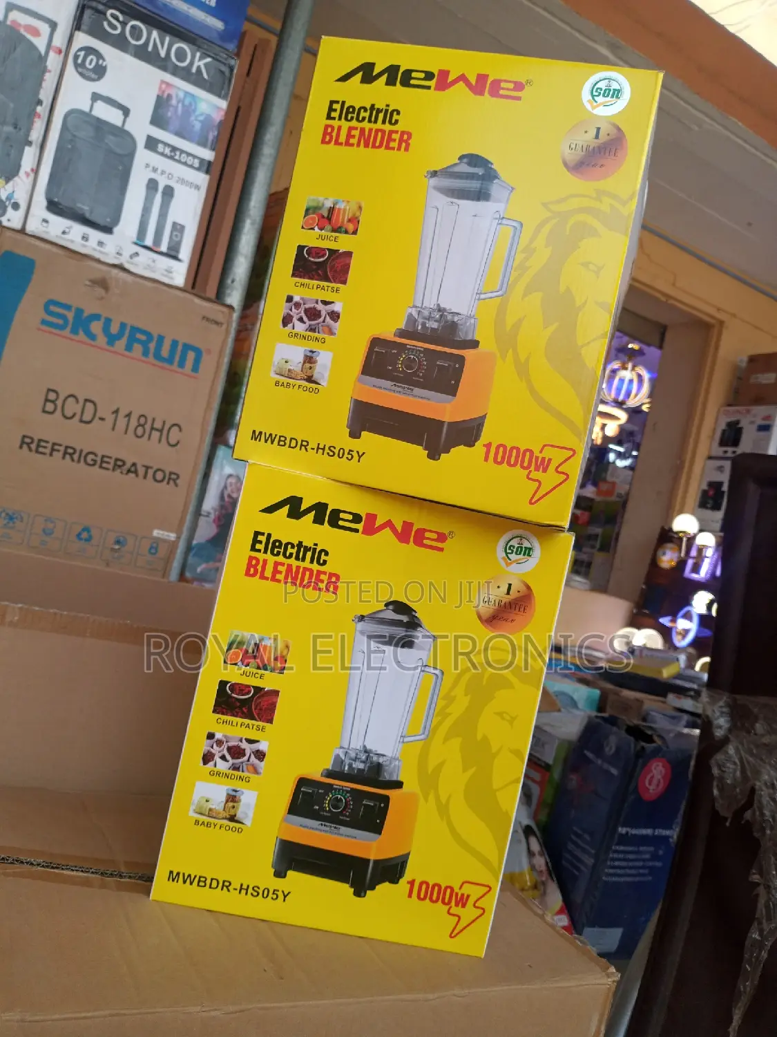 Powerful Mewe(MWBDR-Hs05y) 1000W Electric Blender