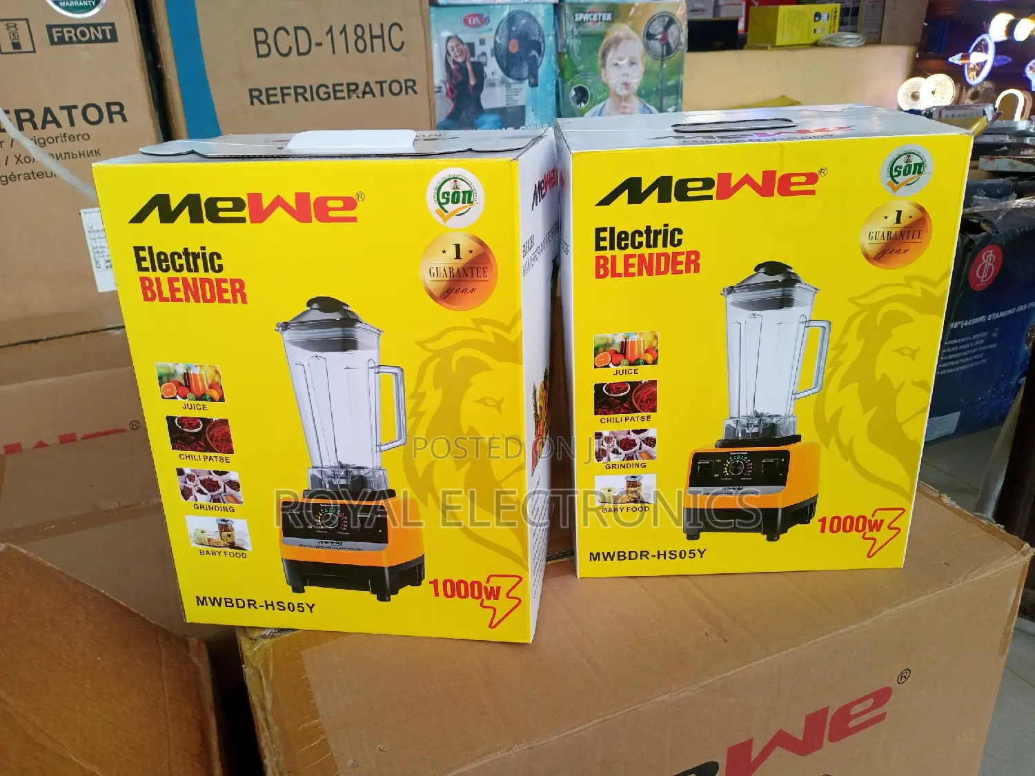 Heavy Duty Mewe(MWBDR-Hs05y) 1000W Electric Blender