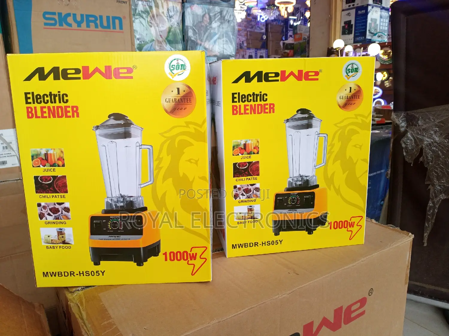 Heavy Duty Mewe(MWBDR-Hs05y) 1000W Electric Blender