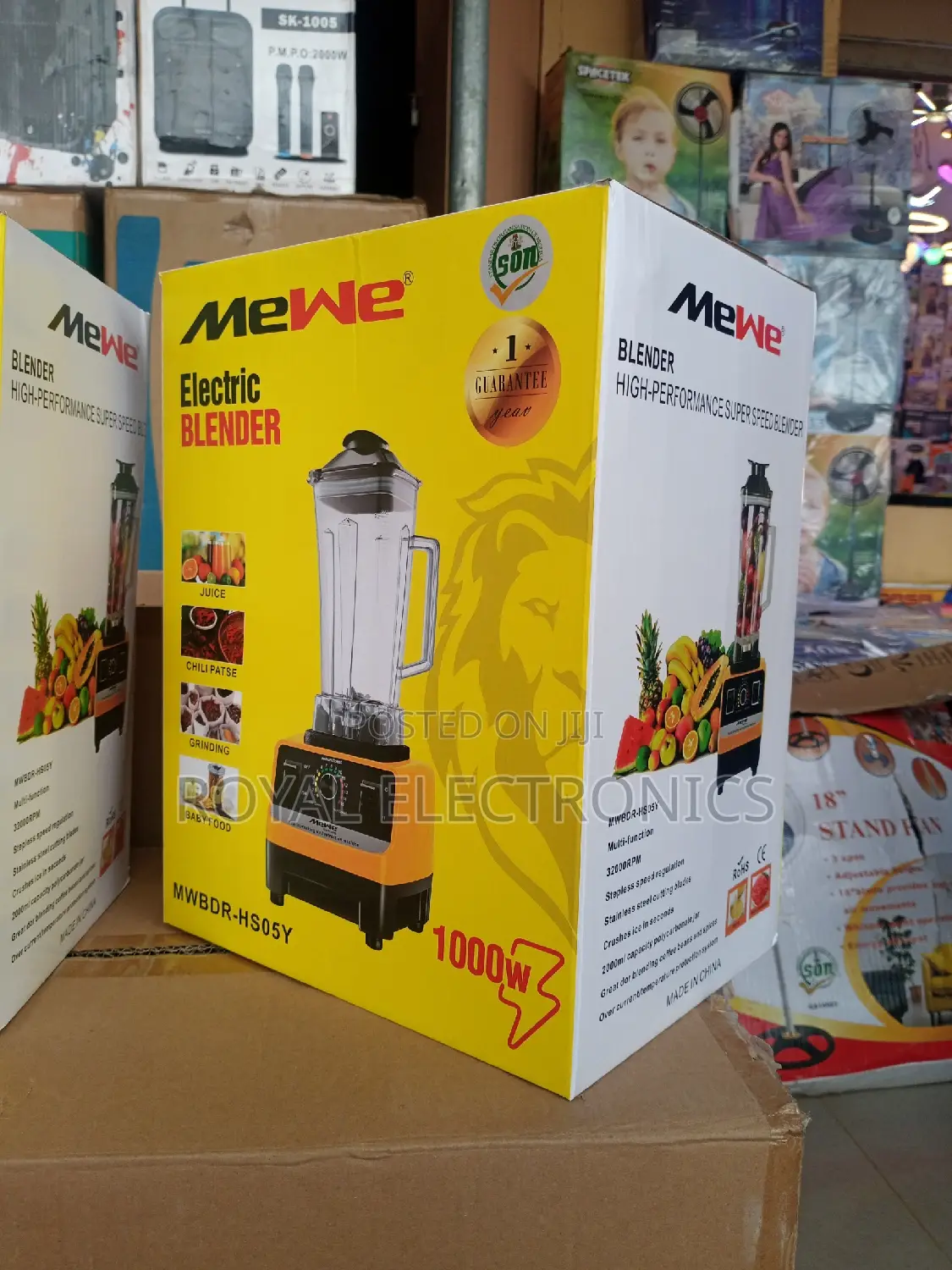 Beautiful Mewe(MWBDR-Hs05y) 1000W Electric Blender