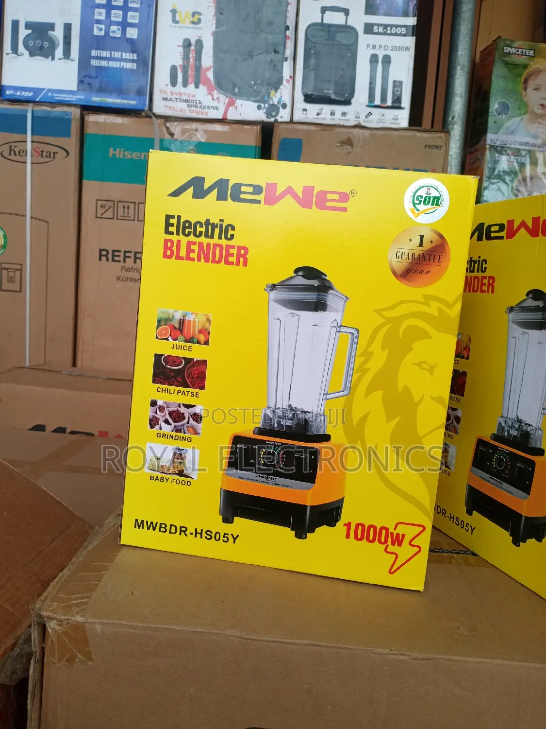 Newly Released Mewe(MWBDR-Hs05y) 1000W Electric Blender