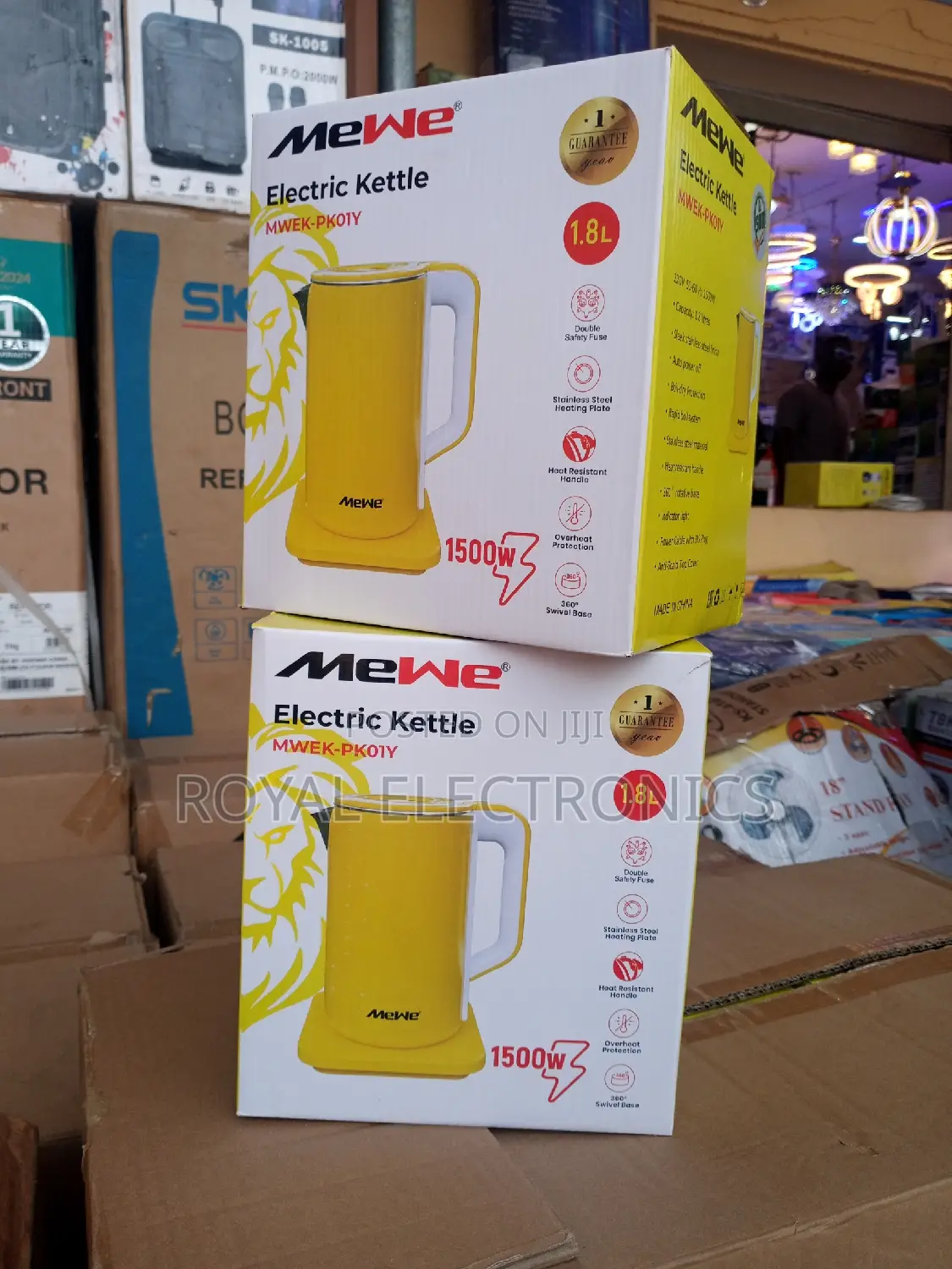 Brand New Mewe(MWEK-Pk01y) 1500W Electric Kettle