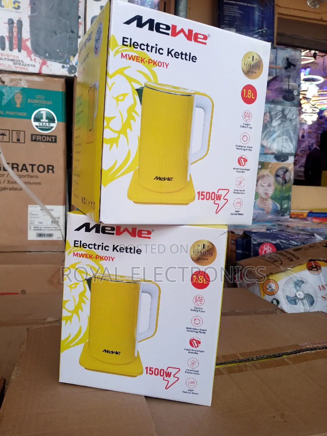 Powerful Mewe(MWEK-Pk01y) 1500W Electric Kettle
