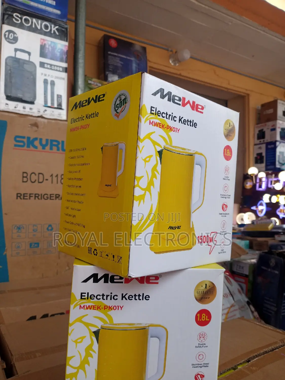 New Generic Mewe(MWEK-Pk01y) 1500W Electric Kettle