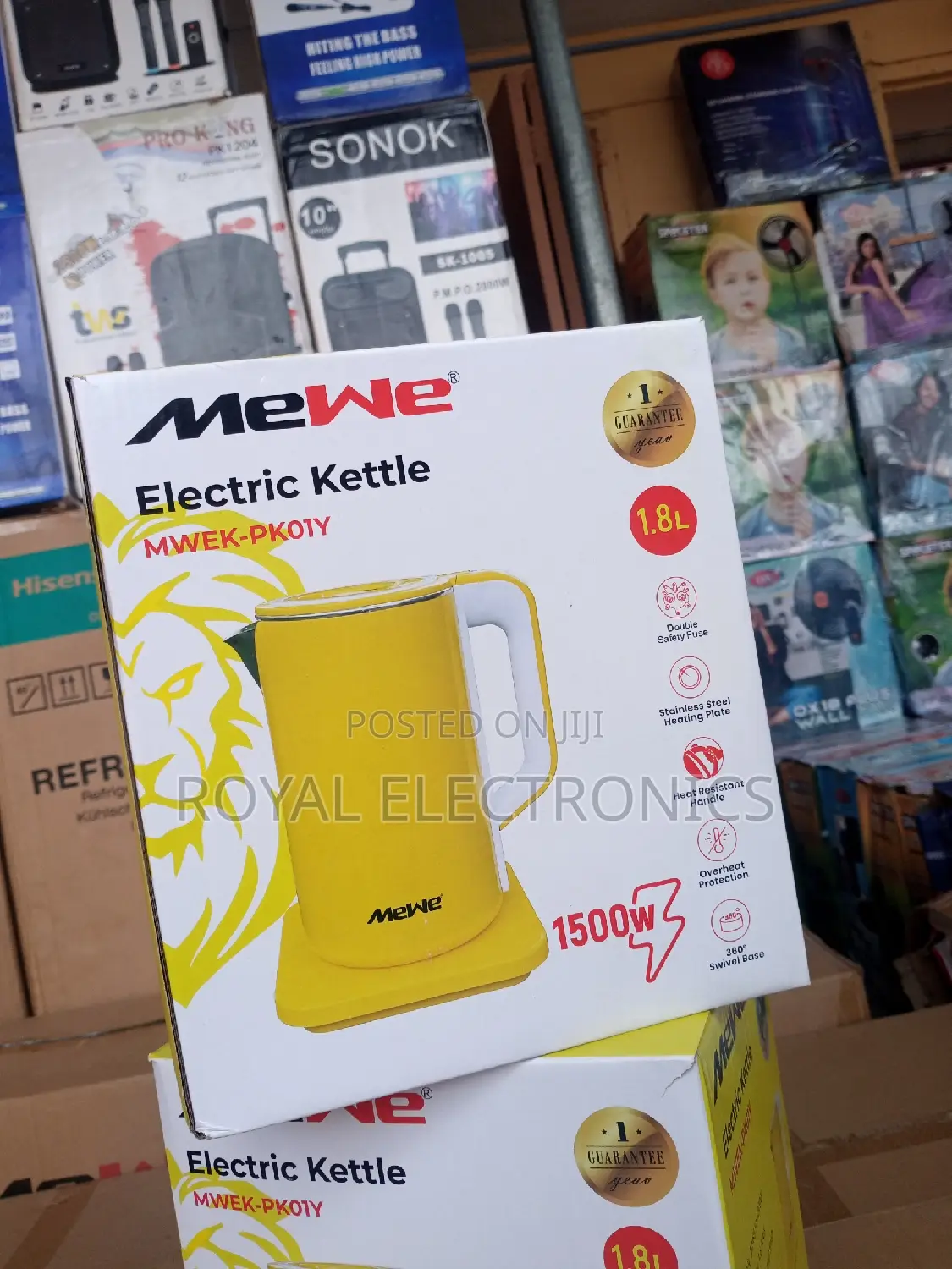 Best Quality Mewe(MWEK-Pk01y) 1500W Electric Kettle