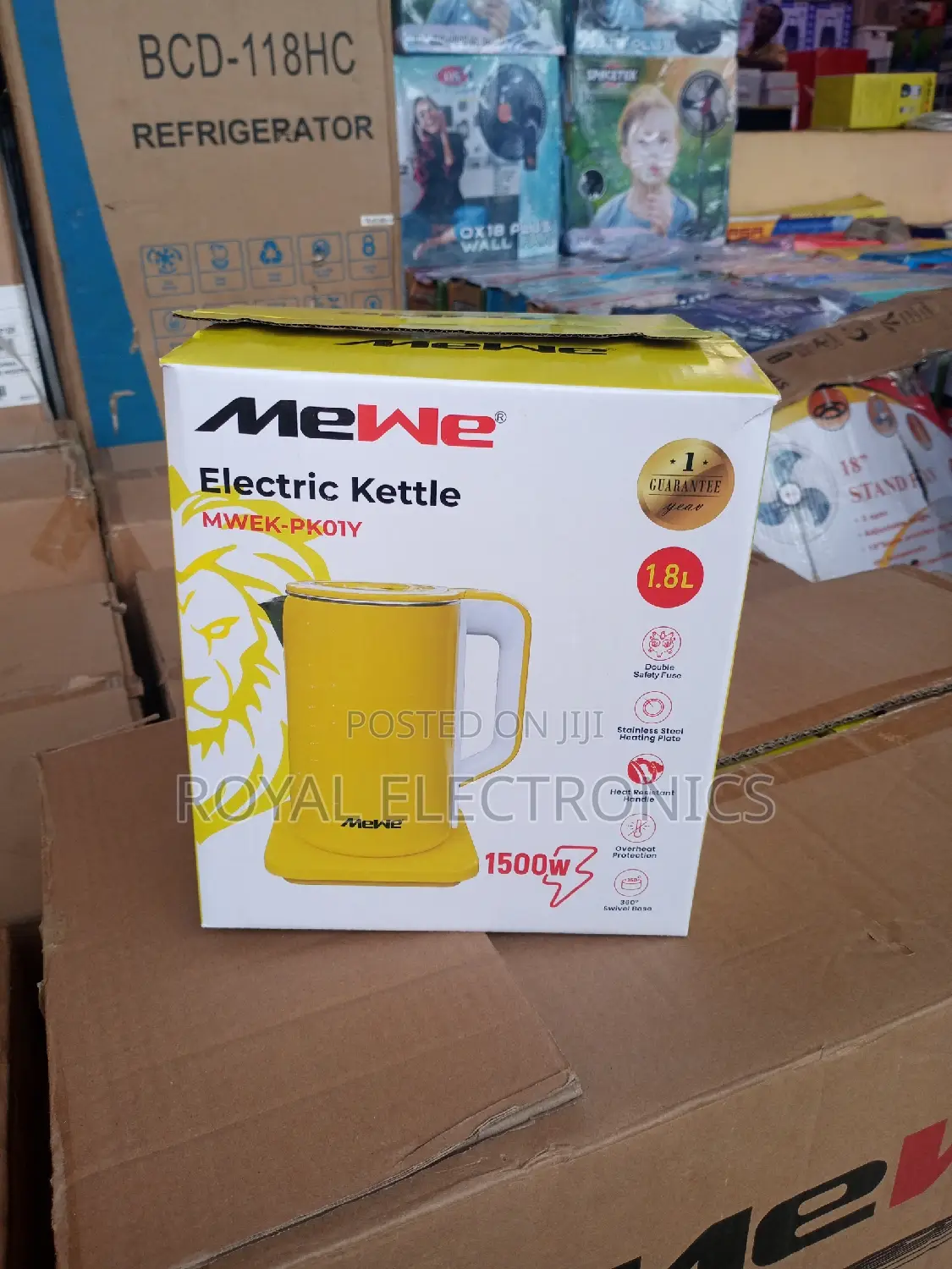 Great Quality Mewe(MWEK-Pk01y) 1500W Electric Kettle