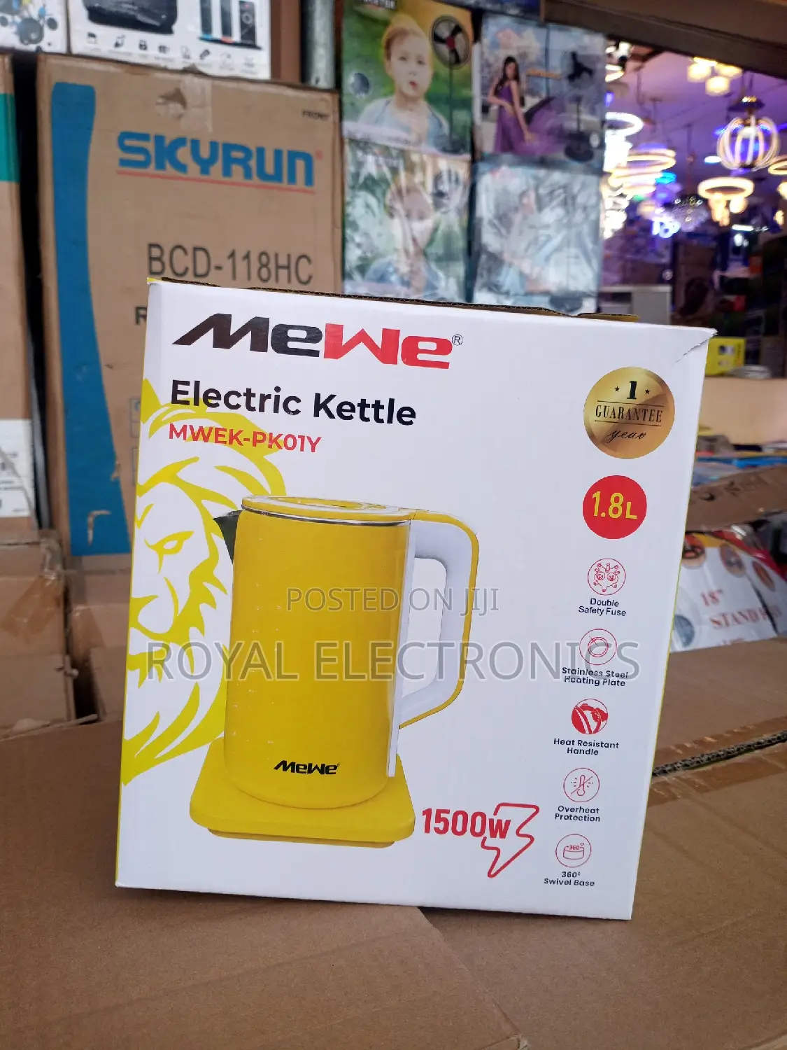 Great Quality Mewe(MWEK-Pk01y) 1500W Electric Kettle