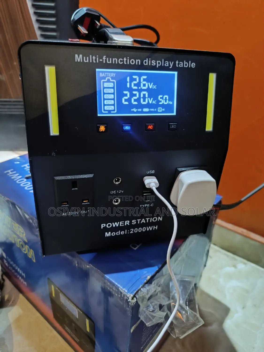 2000w Jordy Ele Standing Power Station or Solar Generator