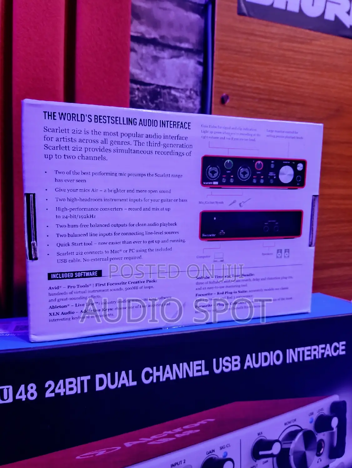 Focusrite Scarlett 2i2 Sound Card 3rd Gen Usb Audio Interfac