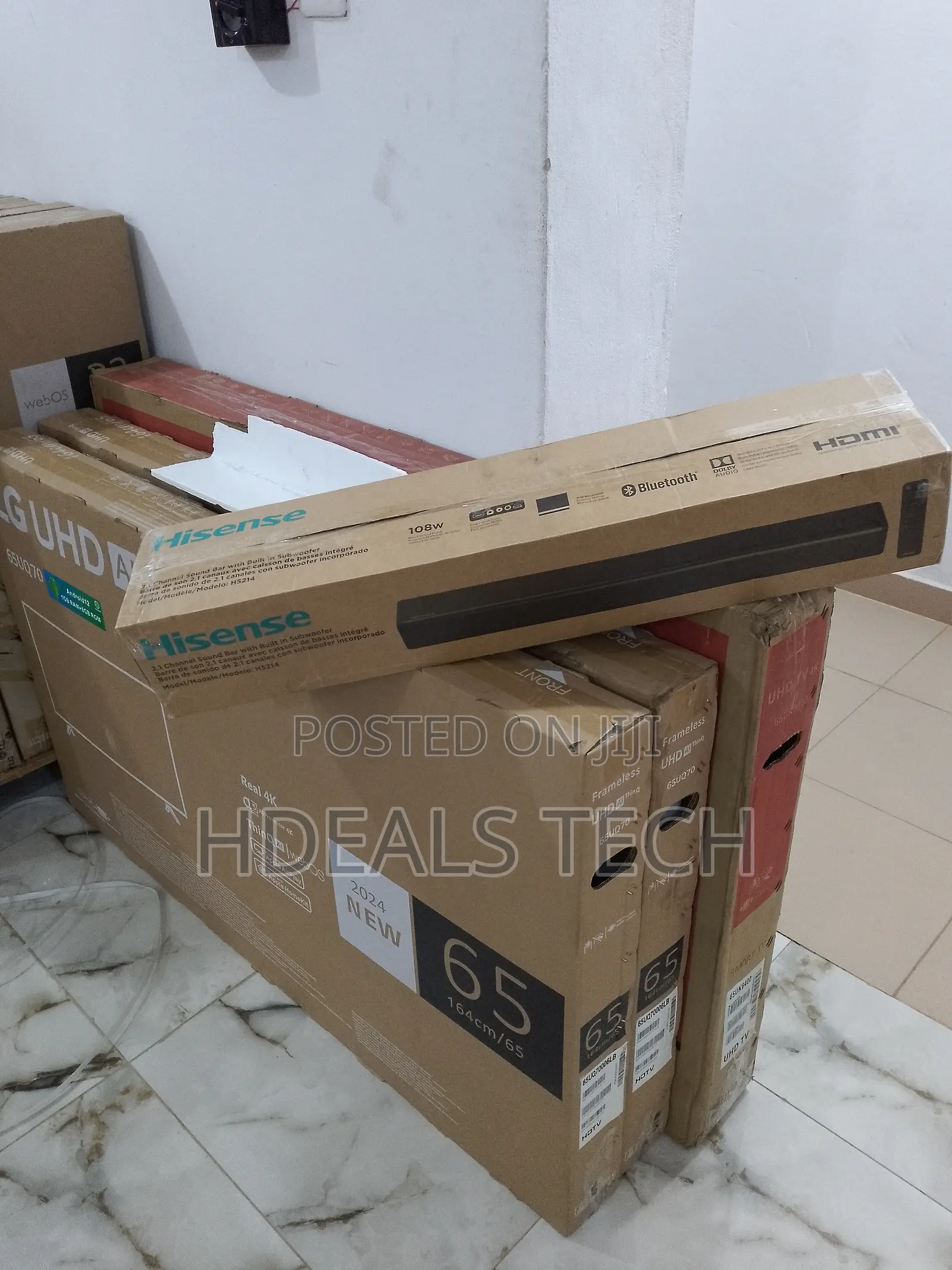 Brand New Hisense Sound Bar 2.1 CH With Subwoofer,Hdmi 