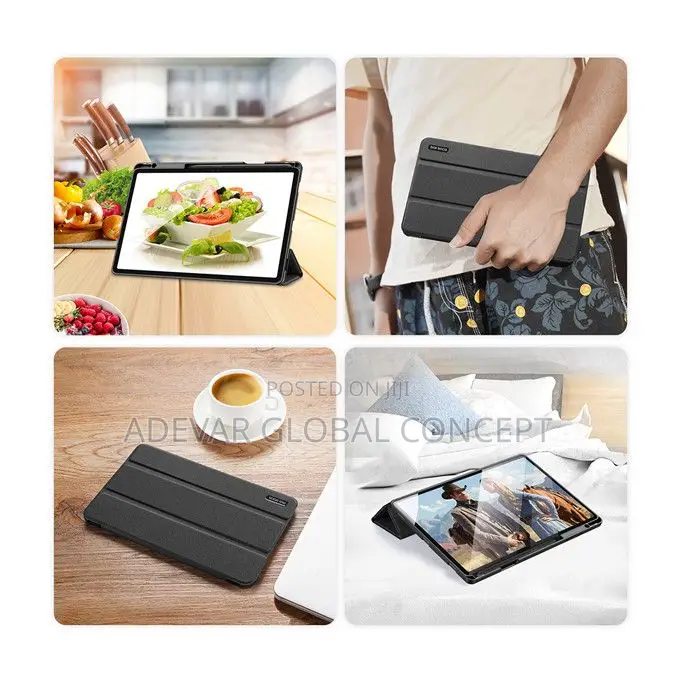 PU Leather Case for Samsung Galaxy Tab S9 Plus 12.4 - Black