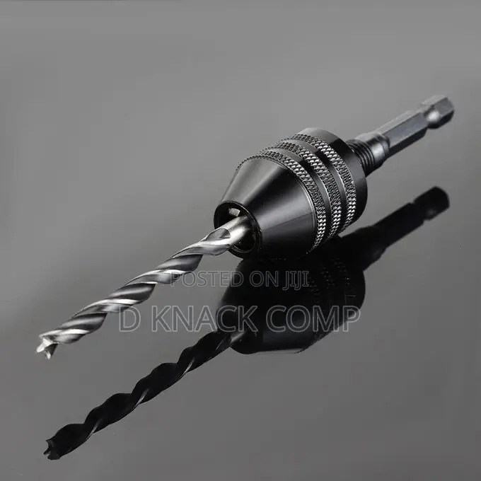 1/4 Inch Hex Shank Keyless Drill Chuck Converter Adapter