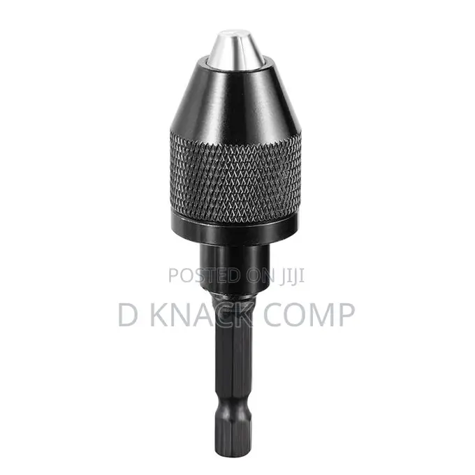 1/4 Inch Hex Shank Keyless Drill Chuck Converter Adapter