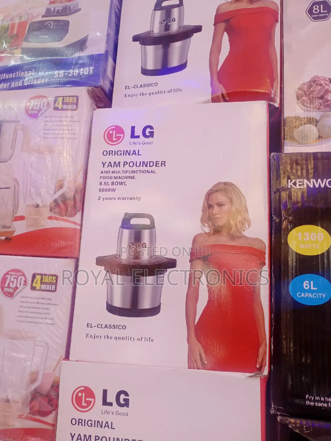 Classic Kenwood 600W (8.5L)Yam Pounder and Food Machine