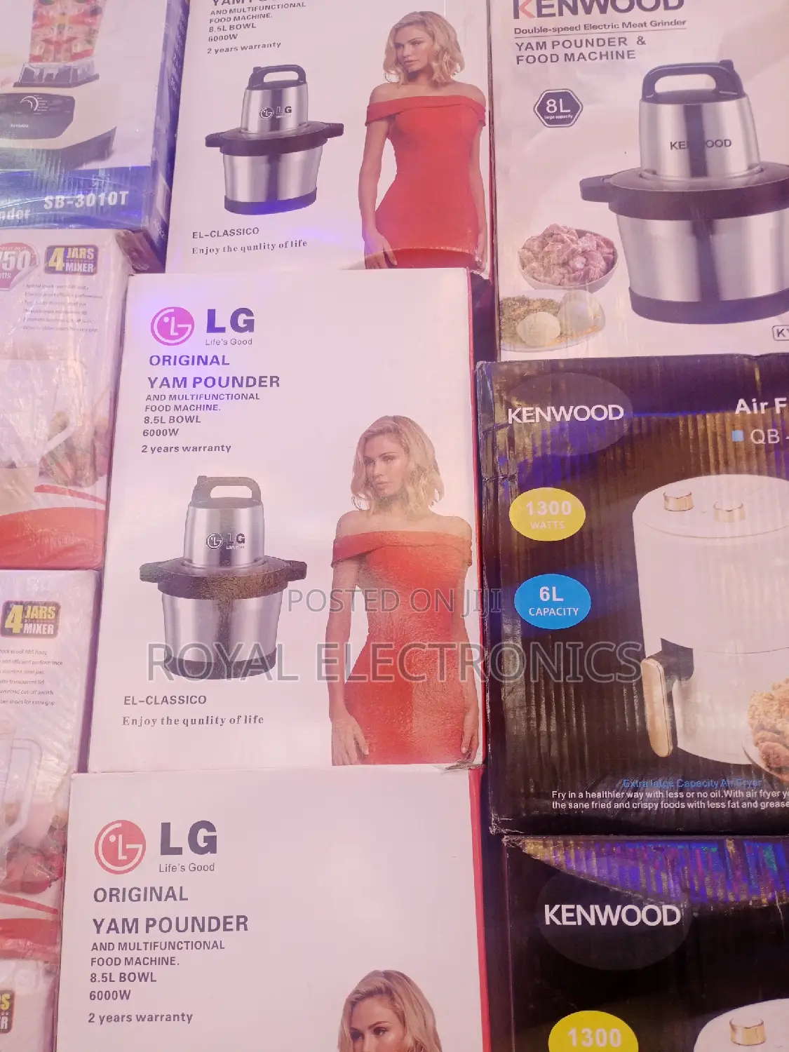Top Class Kenwood 600W (8.5L)Yam Pounder and Food Machine