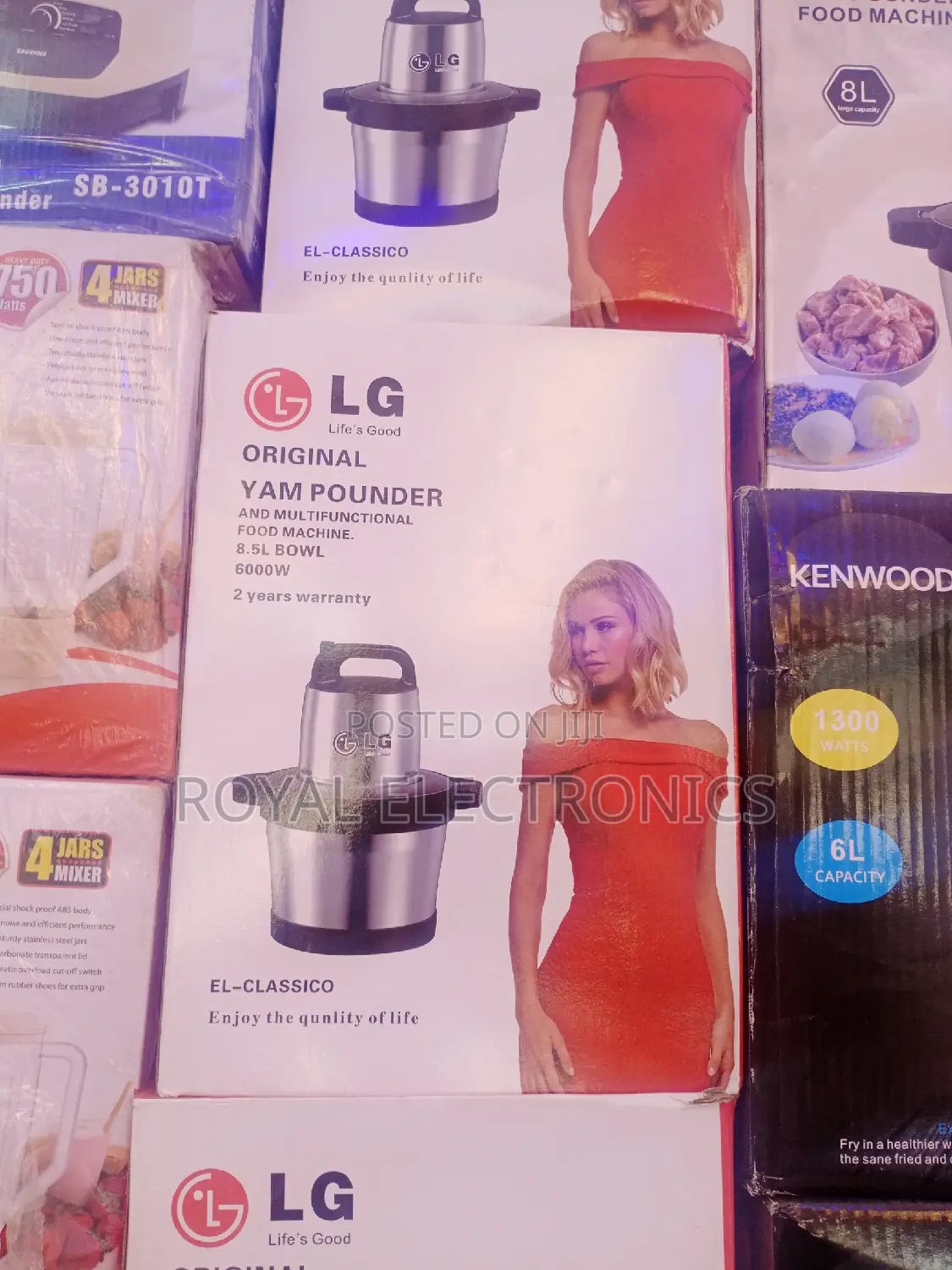 Top Class Kenwood 600W (8.5L)Yam Pounder and Food Machine