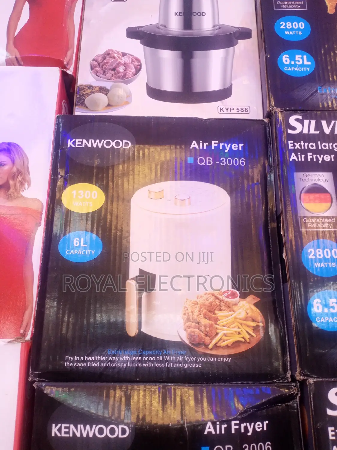 Authentic Kenwood Air Fryer- 6litres- 1300W