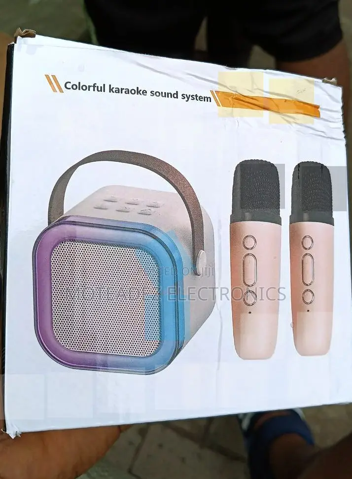 Portable Bluetooth Karaoke Speaker With Double Wireless Mics