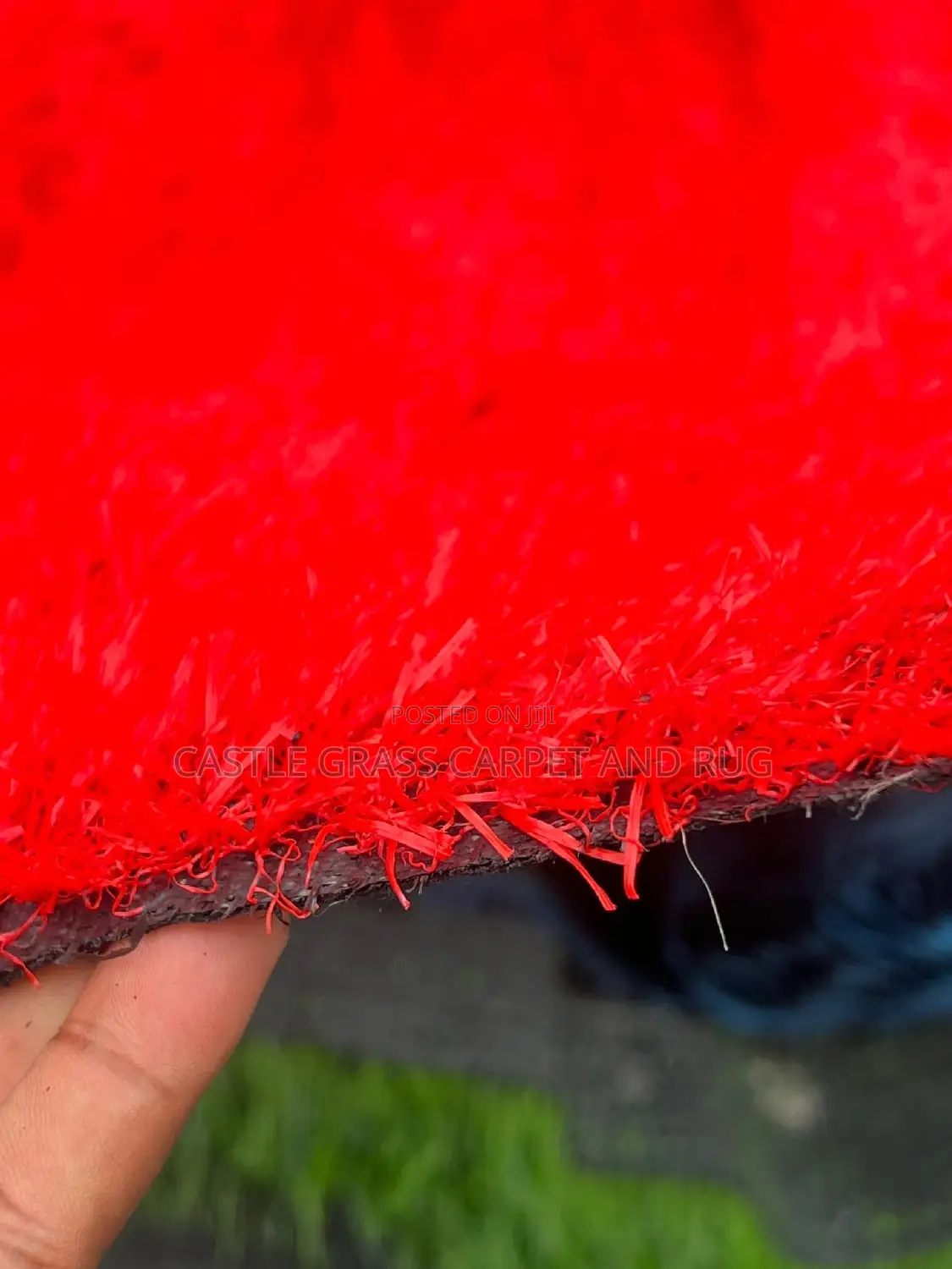 Turkish Artificial Grass Carpet Red 30mm