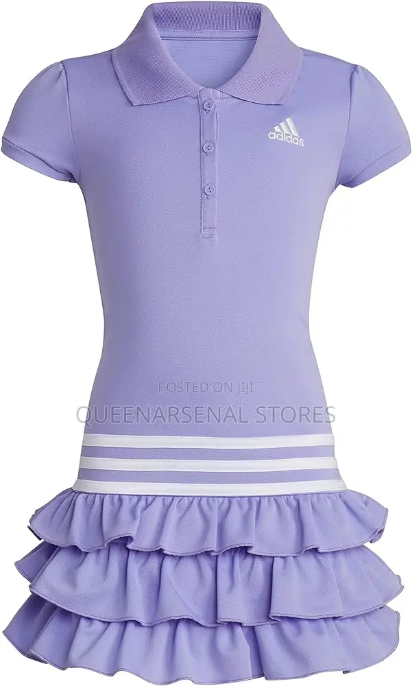 Adidas Girls Short Sleeve Polo Dress -- 6yrs