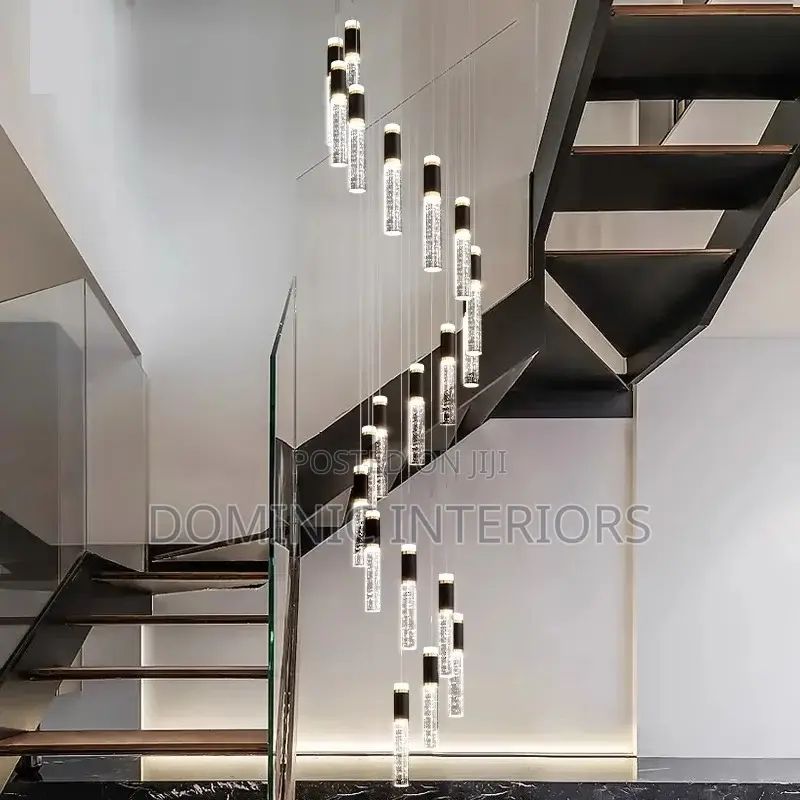 Crystal Chandelier Staircase Pendant Lamp