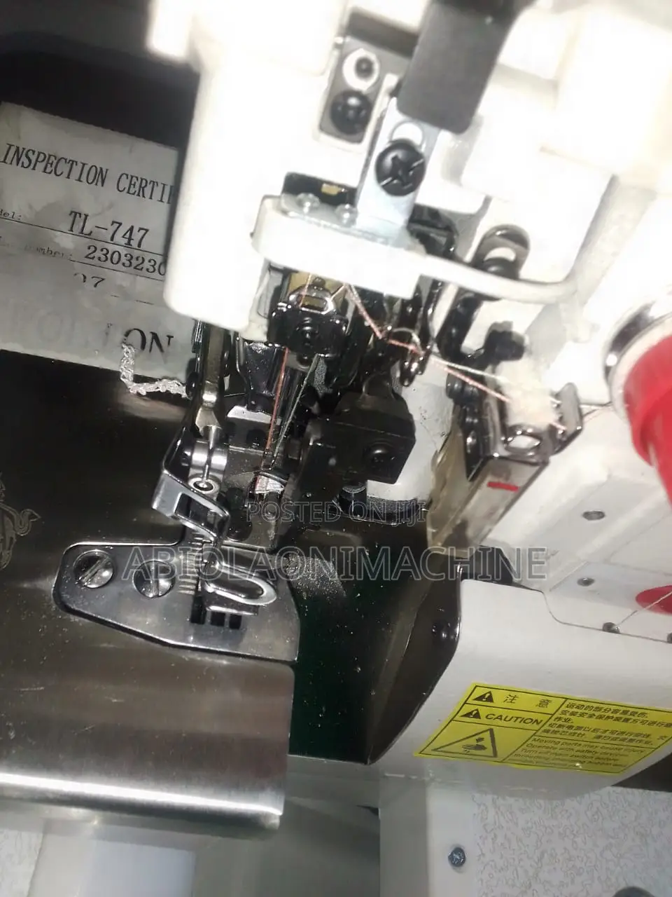 Two Lion Four Thread Industrial Weaving Machine Overlock 747