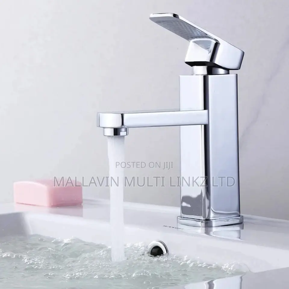 Chrome Polished Hot/Cold Mixer Sink Water Tap Basin