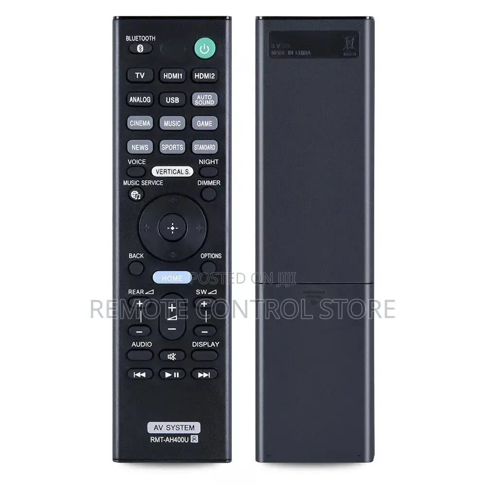 Remote Control for Sony RMT-AH400U Soundbar