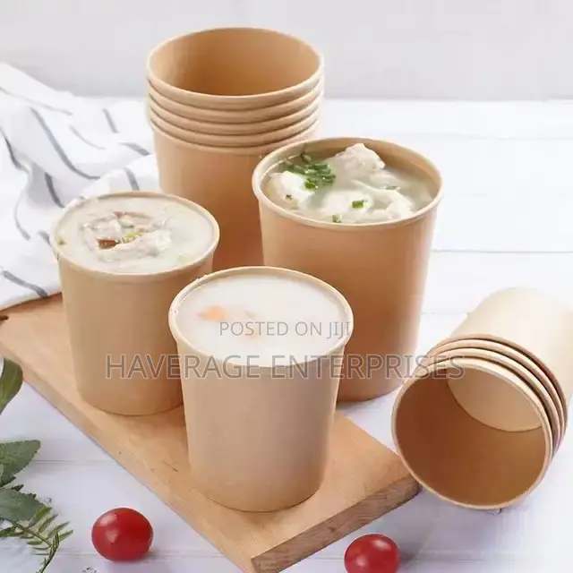 Waterproof Yugurt Paper Craft Bowl 14/16oz 300pcs