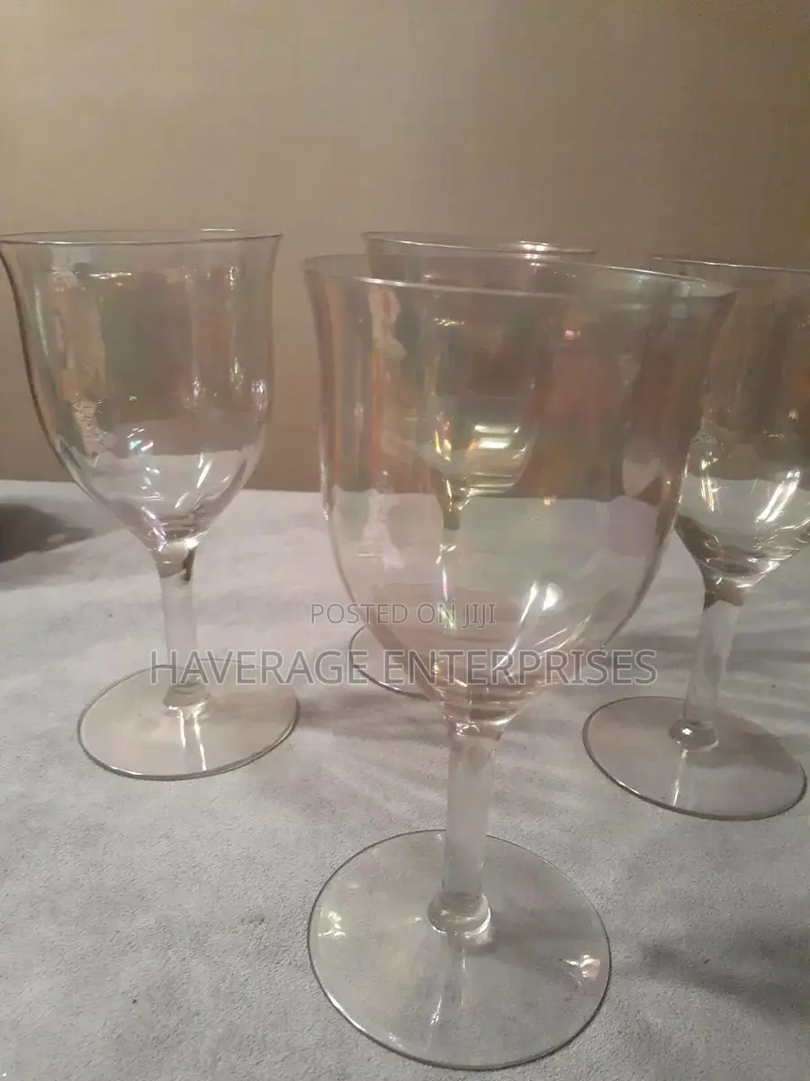 6pcs Vintage Acrylic Iridescent Cup