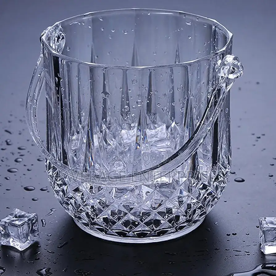 Transparent Crystal Ice Bucket for Cocktail Champagne 1100ml