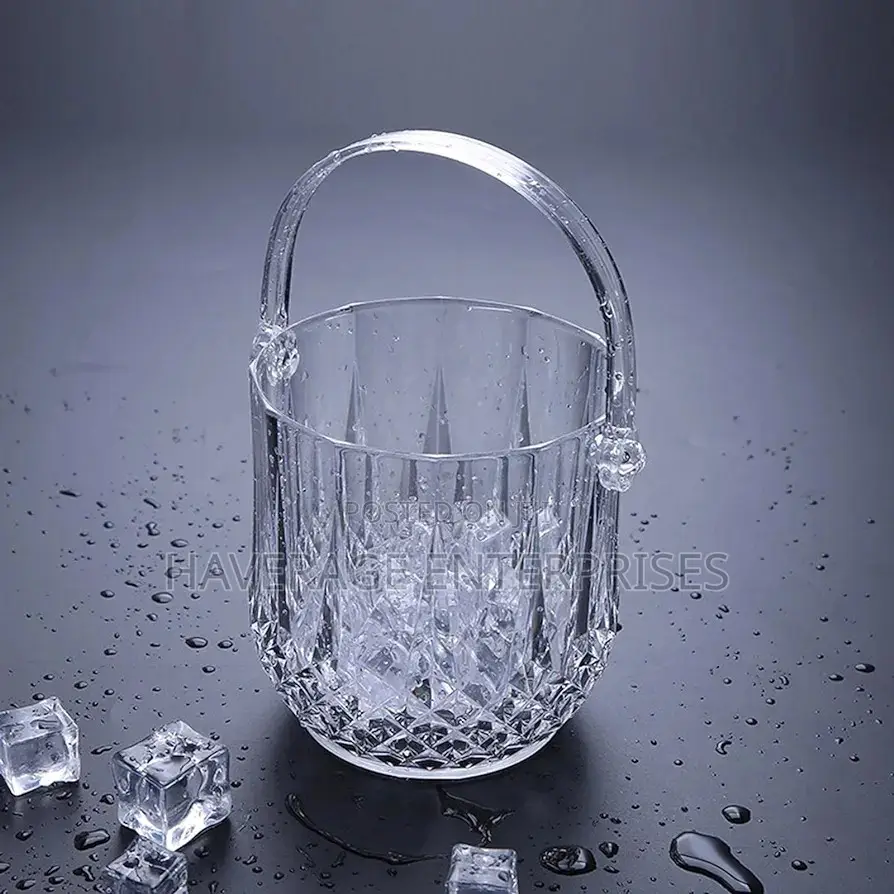 Transparent Crystal Ice Bucket for Cocktail Champagne 1100ml