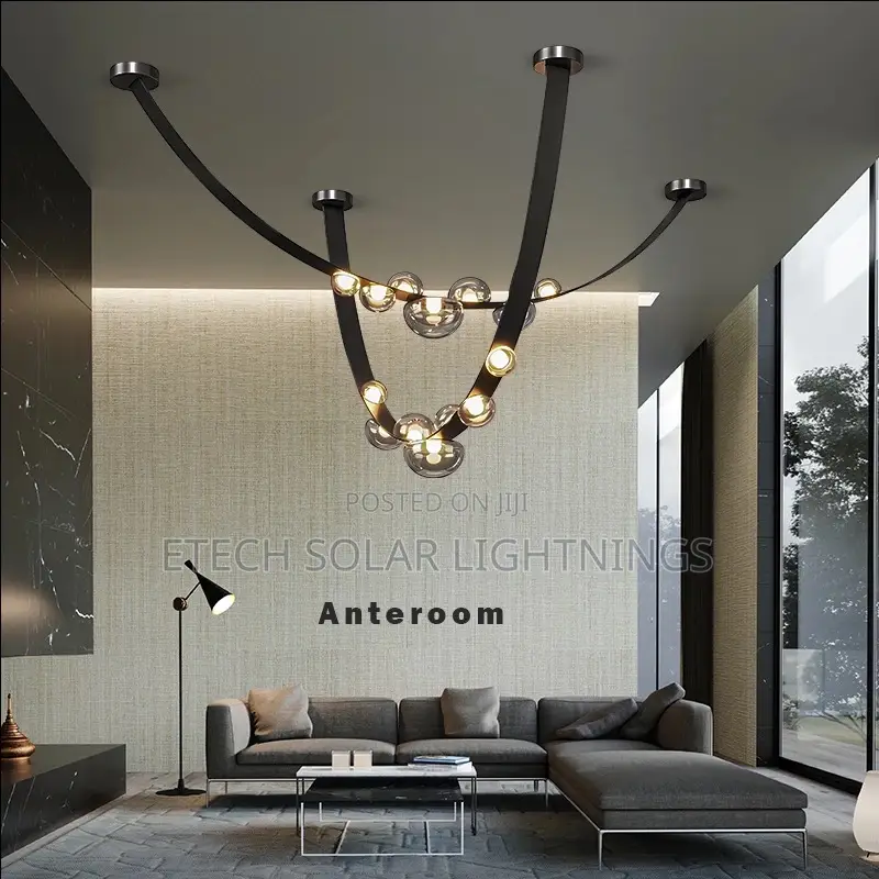 Simple Leather Led Pendant Lamp Home Decor Chandelier Light