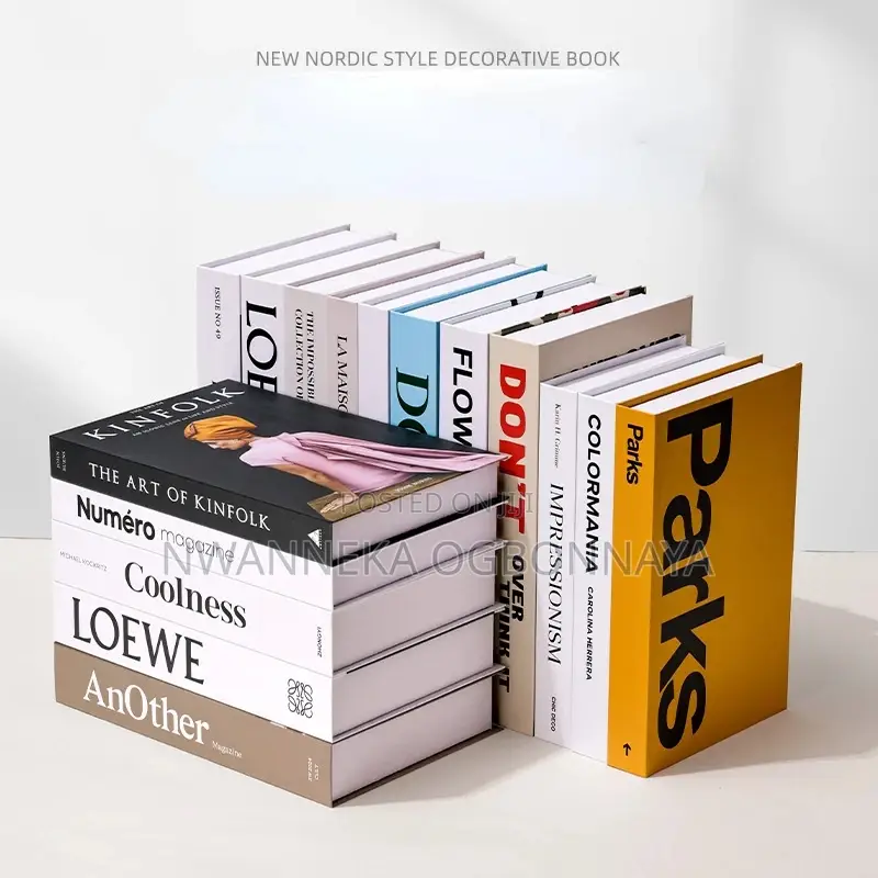 Fashion NEW Fake Books Ornament Decorative