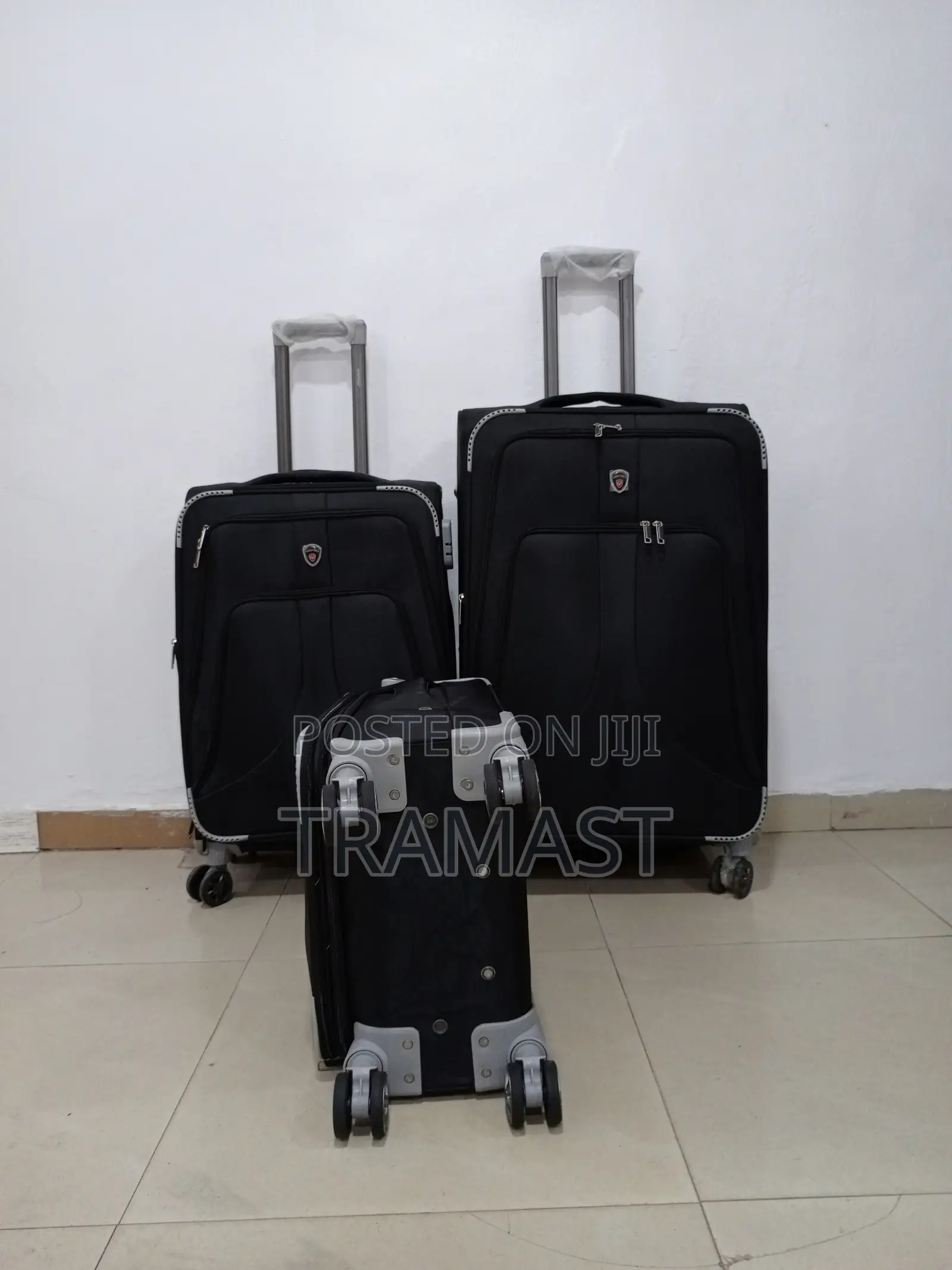 Strong 3 Set Goodpatner Travelling Luggage Black