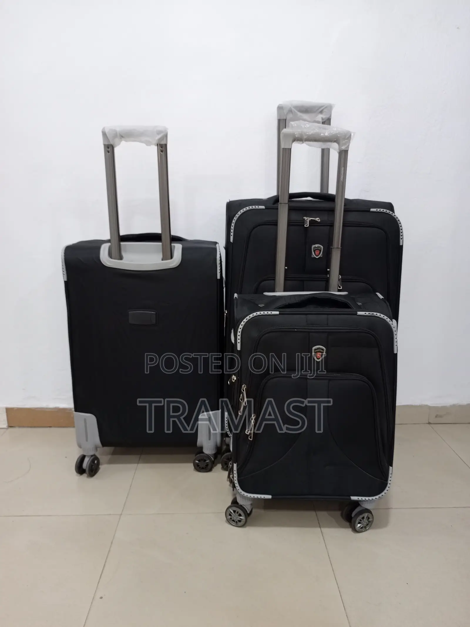 Strong 3 Set Goodpatner Travelling Luggage Black