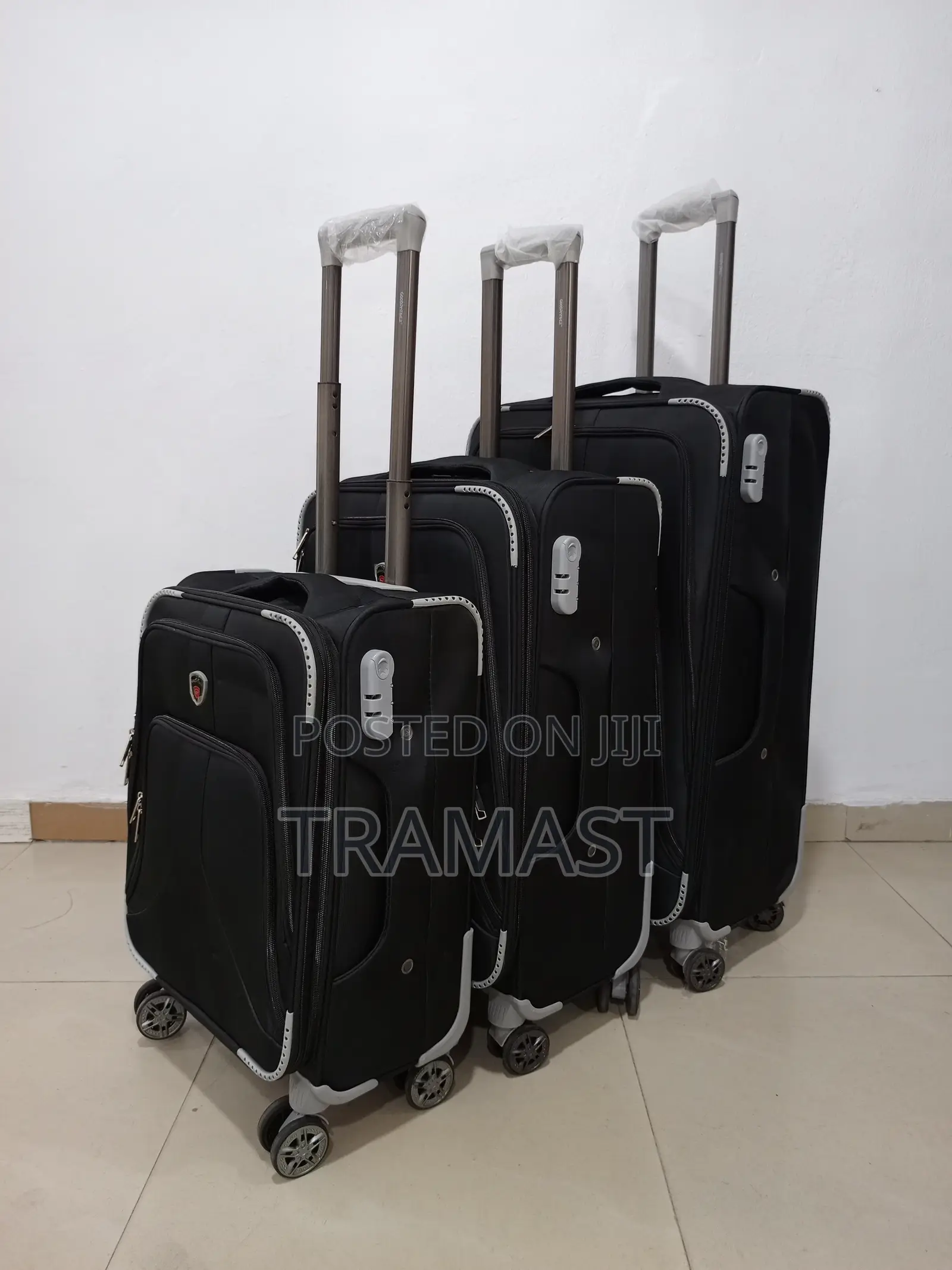 Strong 3 Set Goodpatner Travelling Luggage Black