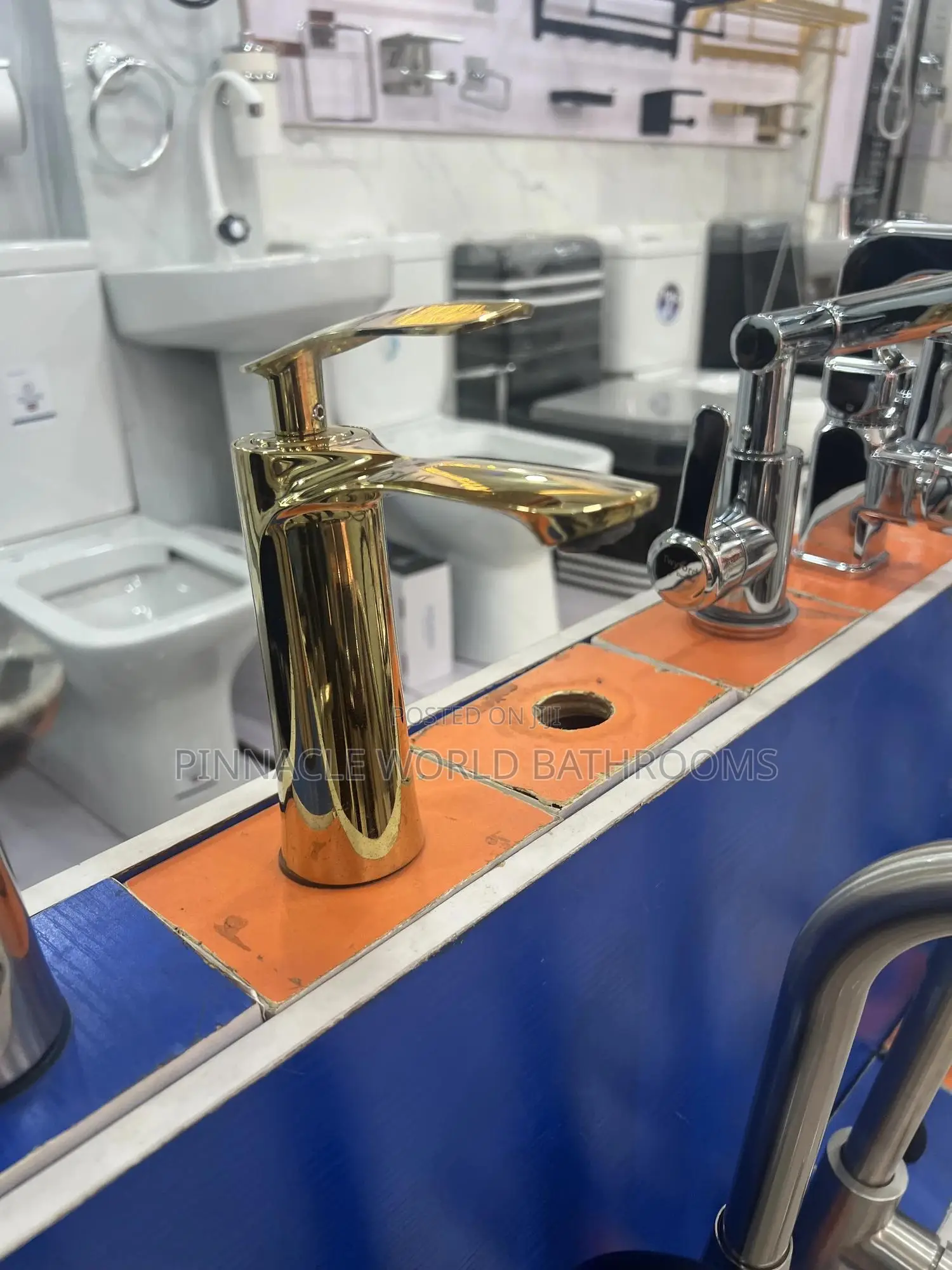 Gold Basin Mixer Tap for Washing Hand Basin