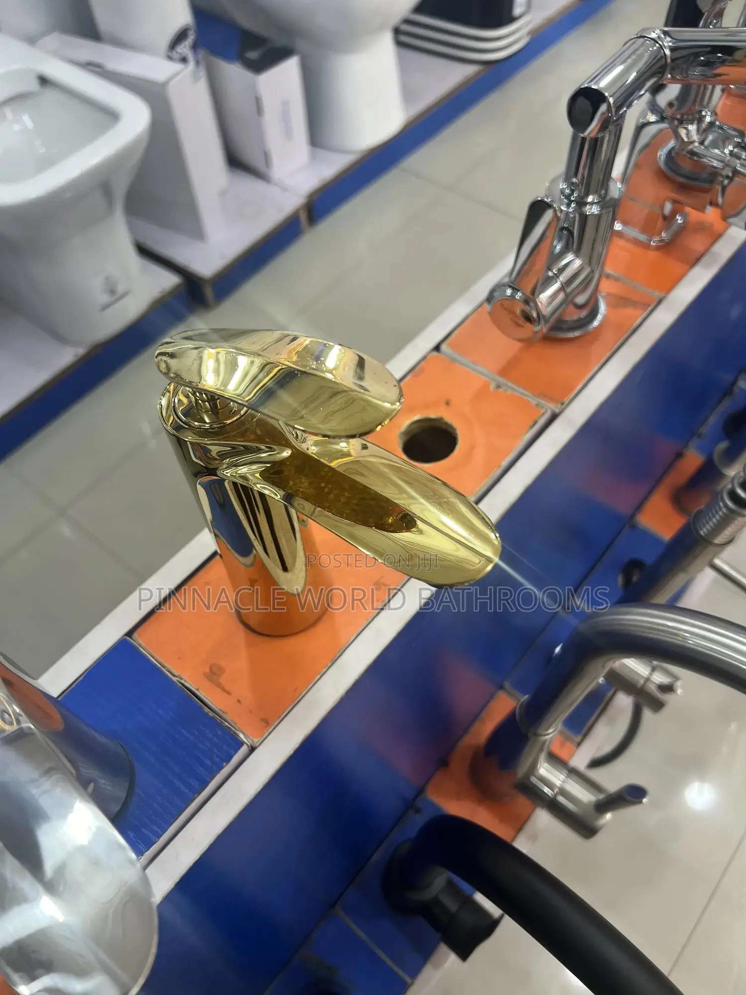 Gold Basin Mixer Tap for Washing Hand Basin