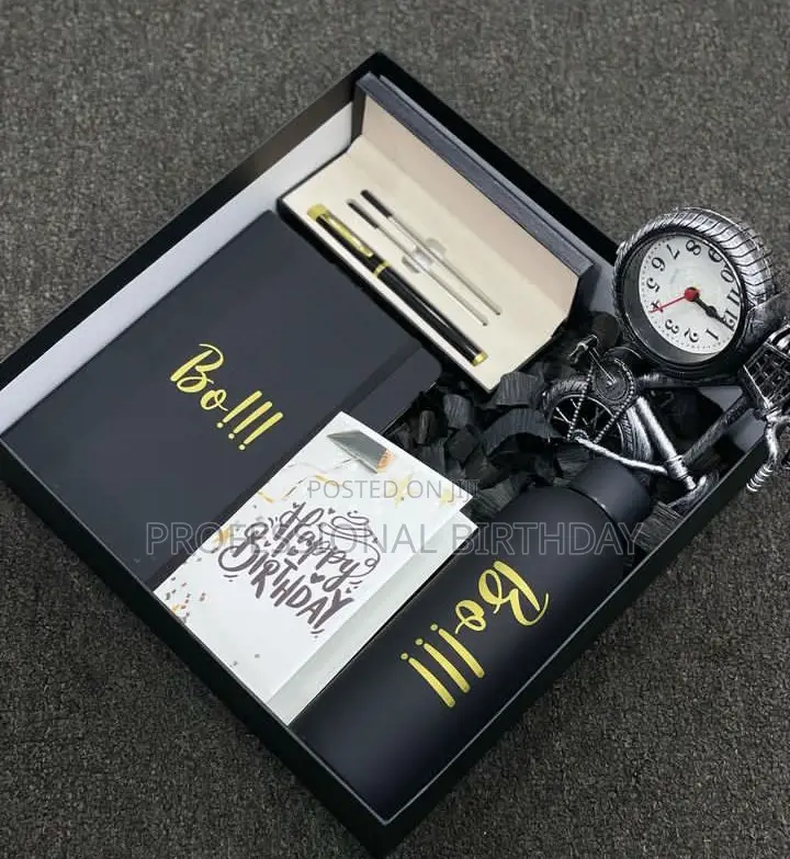 Customized Leather Belt, Towel in Gift Box Package. Lagos