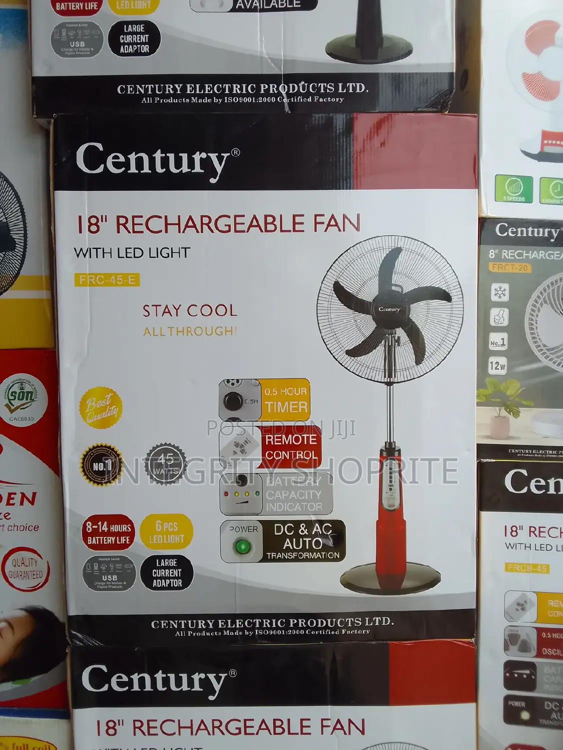 Century 18 Inches Rechargeable Fan
